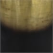 Dyan 20 Inch Side End Table- Round Drum Shape- Black- Gold Antique Brass Ombre