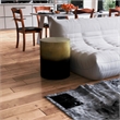 Dyan 20 Inch Side End Table- Round Drum Shape- Black- Gold Antique Brass Ombre