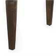 Flint Dining Table-66-90 Inch Rectangular Extendable Brown Solid Wood