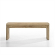 Meni 66-84 Inch Extendable Dining Table-Rectangular-Oak Brown-Solid Wood