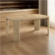Meni 66-84 Inch Extendable Dining Table-Rectangular-Oak Brown-Solid Wood