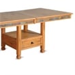 Marv Extendable n Dual Height Dining Table-72-84 Inch Top-Brown