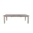 Camie Dining Table Extendable 66-90 Inch Dark Brown Gray Mahogany Wood