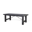 Rena Dining Table-2 Extension Leaves-86-122 Inch Black Mahogany Wood