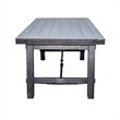 Rena Dining Table with Turnbuckles-74 Inch Black Sand Mahogany Wood