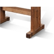Marv Dining Table-50 Inch Rectangular-Farmhouse Light Brown Wood