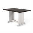 Orso Counter Height Dining Table-60 Inch Rectangular-Off White Brown