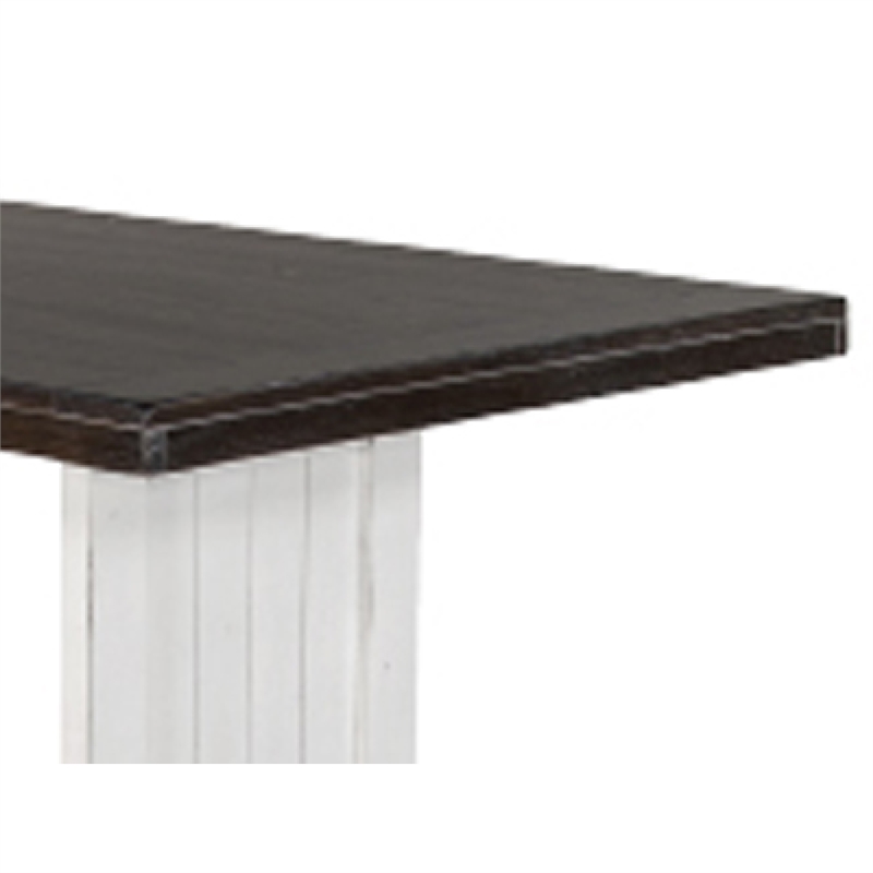 Orso Counter Height Dining Table-60 Inch Rectangular-Off White Brown