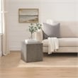 Rydan Side End Table - 19 Inch Square Block Top - Mango Wood