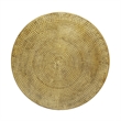 Orion Coffee Table - 32 Inch Round Martini Glass Shape - Hammered Finish