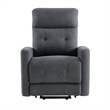 Woxo Power Lift Recliner Chair with Heat- Massage- Gray Microfiber