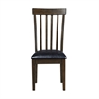 Kyn 18 Inch Side Dining Chairs Set of 2- Slatted Back- Padded Seat