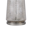 34 Inch Table Lamp Set of 2- White Shade- Glass Vase Shape and Metal Base