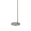 Ashy 68 Inch Floor Lamp- Gooseneck LED- White Shade- Bronze Arc Pole