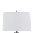 Maci 29 Inch Table Lamp- Accent Crackled Clear Glass- White Drum Shade
