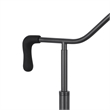 Loga 27 Inch Desk Lamp w Adjustable Cage Style Shade- Black Iron