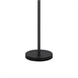 Loga 56 Inch Floor Lamp with Adjustable Cage Style Shade- Black Iron