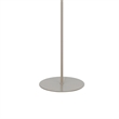 Plue 63 Inch Floor Lamp- Chrome Pole Round Base- Off White Drum Shade