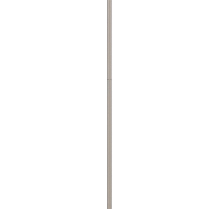 Plue 63 Inch Floor Lamp- Chrome Pole Round Base- Off White Drum Shade