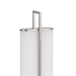 Mora Table Lamp Acrylic Shade- 2 USB- LED Lights- Chrome Steel 23 Inch