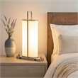 Mora Table Lamp Acrylic Shade- 2 USB- LED Lights- Chrome Steel 23 Inch