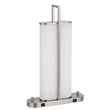 Mora Table Lamp Acrylic Shade- 2 USB- LED Lights- Chrome Steel 23 Inch