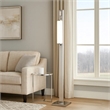 Mora Floor Lamp w Dimmer Switch- 2 Ports- Dual LED- Chrome 61 Inch