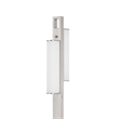 Mora Floor Lamp w Dimmer Switch- 2 Ports- Dual LED- Chrome 61 Inch