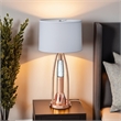 Gerry Table Lamp with 3 Bulb 4 Way Socket Switch- Copper Metal 30 Inch