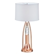 Gerry Table Lamp with 3 Bulb 4 Way Socket Switch- Copper Metal 30 Inch