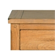 Marv Nightstand- 3 Drawers- Rustic Light Brown Solid Wood 29 Inch