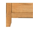 Marv Nightstand- 3 Drawers- Rustic Light Brown Solid Wood 29 Inch