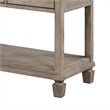 Cely Nightstand- 2 Drawers with Lower Open Shelf- Gray Oak Veneer