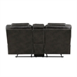 Lily 75 Inch Double Manual Recliner Loveseat- Cupholders- Brown Microfiber