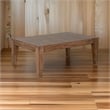 Yael Coffee Table- Tapered Legs- 48 Inch Rectangular Top- Light Brown