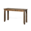 Flint Sofa Table- Dark Brown Mahogany Wood Frame- Rectangular 48 Inch