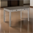 Brian 37 Inch Counter Height Table- Brown Top- 4 Drawers- Gray Solid Wood