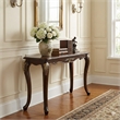Croy 52 Inch Sofa Table- Classic Cabriole Legs- Cherry Brown