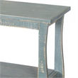 Rena Side End Table- Scallop Trim- 28 Inch Seagrass Green Mahogany