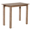 Rena Counter Table- 48 Inch Rectangular Beige Pebble Mahogany Wood