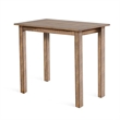 Rena Counter Table- 48 Inch Rectangular Beige Pebble Mahogany Wood