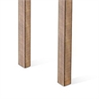 Rena Counter Table- 48 Inch Rectangular Beige Pebble Mahogany Wood