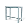 Rena Bar Height Table- 48 Inch Rectangular Seagrass Mahogany Wood
