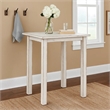 Rena Counter Table- 48 Inch Rectangular White Sand Mahogany Wood