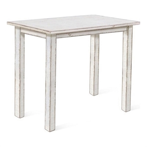 Rena Counter Table- 48 Inch Rectangular White Sand Mahogany Wood