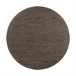 Rowl Counter Height Table- 48 Inch Brown Round Wood Top- Metal Legs