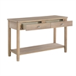 Neka Sofa Console Table- Farmhouse Natural Brown Wood Veneer- 48 Inch