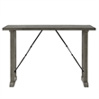 Anab Counter Height Table- Rectangular Gray Wood and Turnbuckle Base