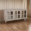 Rena TV Media Entertainment Console- Adjustable Shelves- 70 Inch Gray