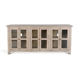 Rena TV Media Entertainment Console- Adjustable Shelves- 70 Inch Gray
